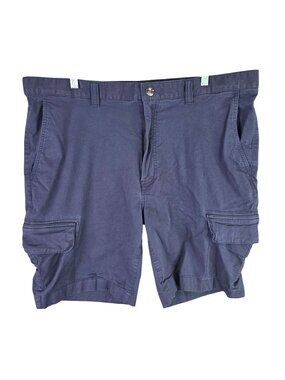 Mens Rowm Blue Cargo Shorts 9.5" Inseam Cotton Spandex Blend Stretch Size 40